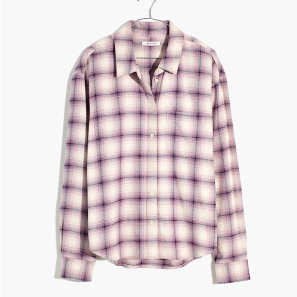 Madewell Flannel Kempton Button-Up Shirt in Linbrook Plaid